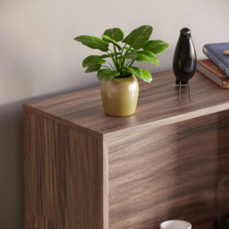 Vida Designs Cambridge 4 Shelf Walnut Large Bookcase - thumbnail 3