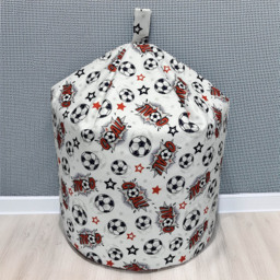 Kaikoo White Goal Print Bean Bag