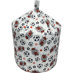 Kaikoo White Goal Print Bean Bag - thumbnail 2