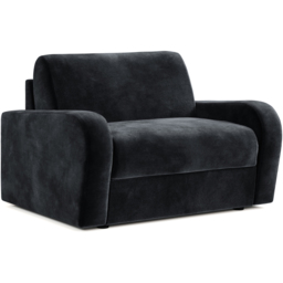 Jay-Be Deco Luxe Velvet Charcoal Snuggler Sofa Bed with e-Sprung Mattress - thumbnail 2