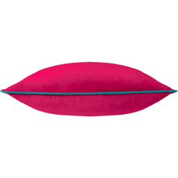 Furn Meridian Velvet Raspberry and Teal Cushion 45 x 45cm - thumbnail 3