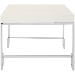 Premier Housewares Allure Chrome Angled Legs Coffee Table - thumbnail 2