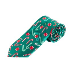 Candy Cane Lane Fun Light Up Musical Christmas Tie - thumbnail 3