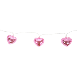 Disco Heart String Lights Pink - thumbnail 4