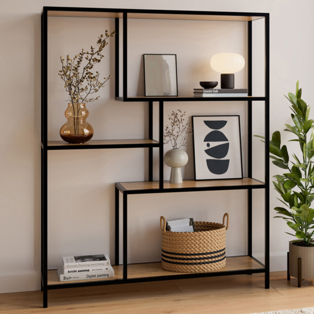 GFW Blake Oak 4 Shelf Shelving Unit - image 1