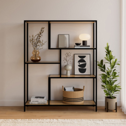 GFW Blake Oak 4 Shelf Shelving Unit - thumbnail 3