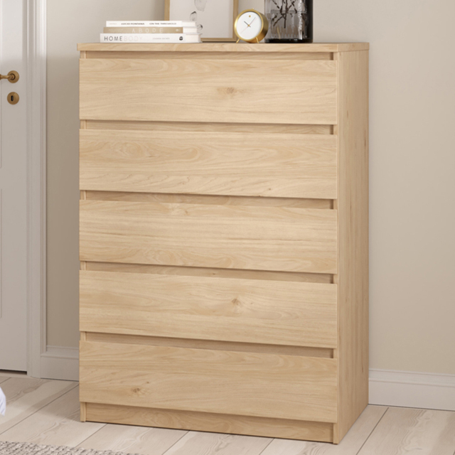 Florence 5 Drawer Jackson Hickory Oak Chest of Drawers - image 1