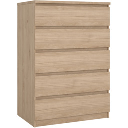 Florence 5 Drawer Jackson Hickory Oak Chest of Drawers - thumbnail 2