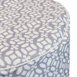 Streetwize Grey Geo Outdoor Pouf Ottoman - thumbnail 4