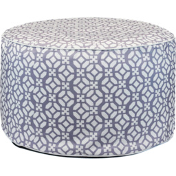 Streetwize Grey Geo Outdoor Pouf Ottoman - thumbnail 2