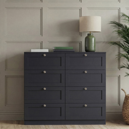 Vida Designs Altino Black 8 Drawer Shaker-Style Chest of Drawers - thumbnail 4