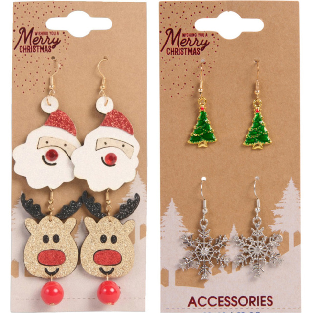 Single Christmas Earring 2 Pack in Assorted styles - image 1