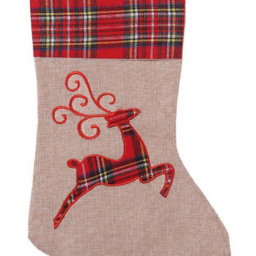 Shatchi Christmas Large Reindeer Pattern Stocking Sack - thumbnail 3