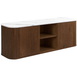 Birlea Kagu Single Door 2 Shelf Walnut Large TV Unit - thumbnail 2