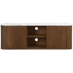 Birlea Kagu Single Door 2 Shelf Walnut Large TV Unit - thumbnail 3