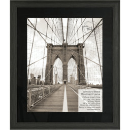 The Port. Co Gallery Winsford Black Mounted Photo Fram 20 x 16 inch