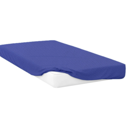 Opus King Size Navy Polycotton Fitted Bed Sheet - thumbnail 1