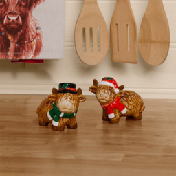 Highland Cow Salt and Pepper Shakers Set - thumbnail 2