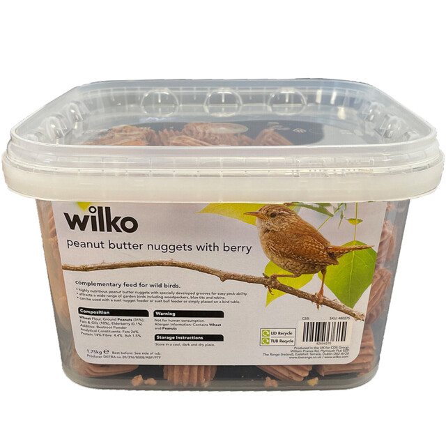 Peanut Butter and Berry Nuggets Wild Bird Feed Box 1.75kg