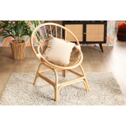 Desser Moon Natural Rattan Circular Chair - thumbnail 3