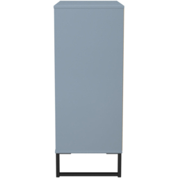 Crowndale Fluted 5 Drawer Denim Blue Chest of Drawers Ready Assembled - thumbnail 3