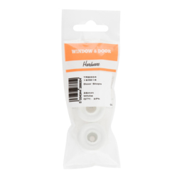 Hiatt White PVC Door Stop 2 Pack - thumbnail 1