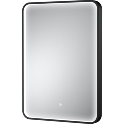 nuie Black Framed LED Touch Sensor Mirror 700 x 500mm