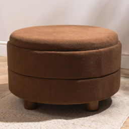 Large Storage Ottoman Brown