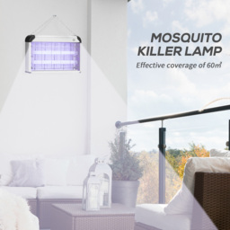 Outsunny Silver Electric Fly Killer 30W - thumbnail 4
