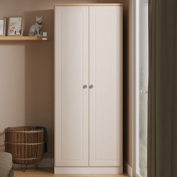 Crowndale Norfolk Kashmir Ash and Bardolino Oak 2 Door Wardrobe Ready Assembled - thumbnail 1