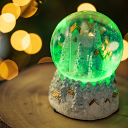 Marco Paul Fantasy Forest Musical LED Christmas Snow Globe 12cm - thumbnail 3
