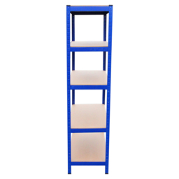 MonsterShop T-Rax 5 Shelf Blue Metal Storage Shelving Rack 90cm Set of 3 - thumbnail 3