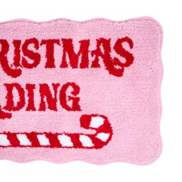 Pink and Red Christmas Loading Bath Mat 45 x 75cm - thumbnail 2