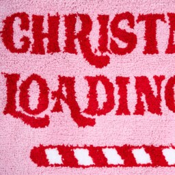 Pink and Red Christmas Loading Bath Mat 45 x 75cm - thumbnail 3