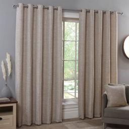 Divante Wentworth Neutral Eyelet Curtain 229cm - thumbnail 1
