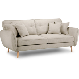 Opry Faro 3 Seater Button Back Linen Sofa - thumbnail 2
