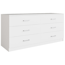 GFW Bailey White 6 Drawer Chest of Drawers - thumbnail 2