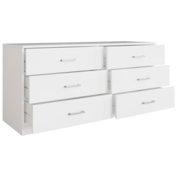 GFW Bailey White 6 Drawer Chest of Drawers - thumbnail 4