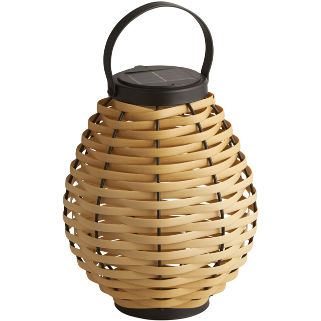 Lighting Collection IP44 Malibu Glow Solar LED Outdoor Lantern - image 1