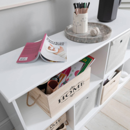 Noa and Nani Halmstad 6 Shelf White Cube Storage Sideboard - thumbnail 3