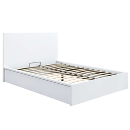 Oslo Double White Ottoman Bed - thumbnail 2