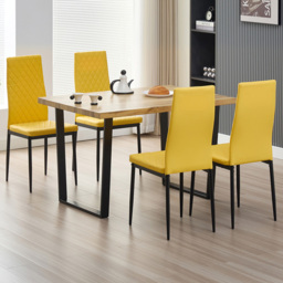 Indoor Living Colorado Emily 4 Seater Dining Set Mustard