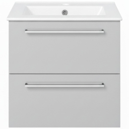 Bathstore Milford 2 Door Grey Wall Hung Basin Unit 510mm - thumbnail 4
