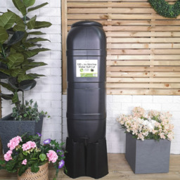 Samuel Alexander 100L Black Slimline Garden Water Butt - thumbnail 2
