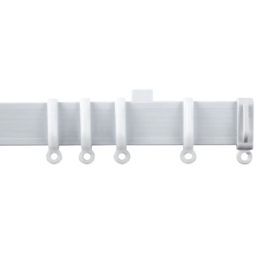 New Edge Blinds 360cm Straight PVC White Curtain Track