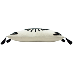 furn. Ashram Eye Monochrome Embroidered Cushion - thumbnail 3