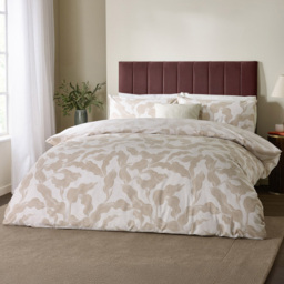 Hoem Lauro Cream Printed Double Reversible Duvet Set