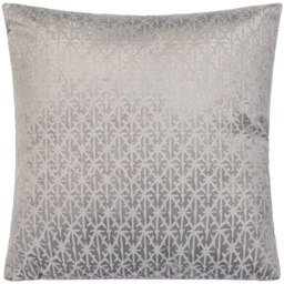 Alan Symonds Textured Velvet Silver Cushion with Polyester Filled Pad 45 x 45cm 4 Pack