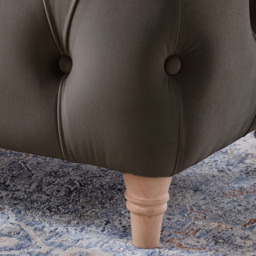 Mushroom Velvet Footstool - thumbnail 3