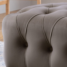 Mushroom Velvet Footstool - thumbnail 2